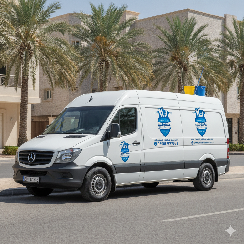 سيارة شركة ماستر كلين لخدمات التنظيف